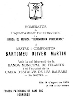 1979 08 14 Concert homenatge Bartomeu Oliver